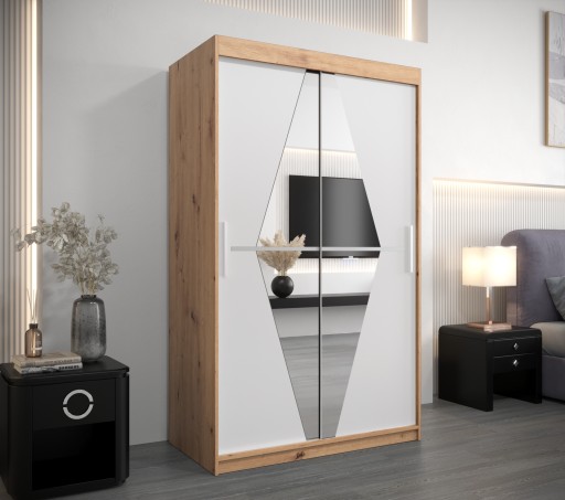 Szafa przesuwna do salonu nowoczesna B 120 cm