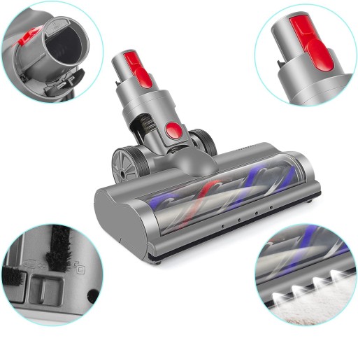ЭЛЕКТРИЧЕСКАЯ ЩЕТКА TURBO LED BRUSH, СОВМЕСТИМАЯ С DYSON V7 V8 V10 V11