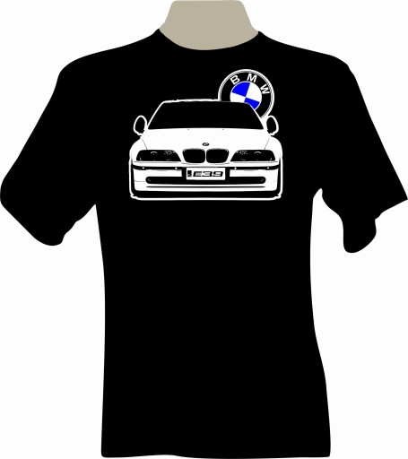 ФУТБОЛКА Футболка с фанатским принтом BMW E39 спереди