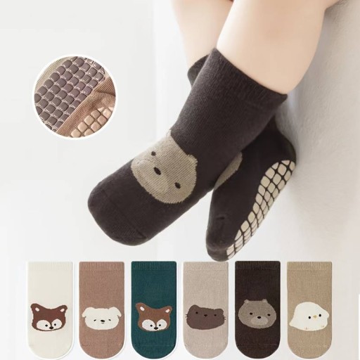 Skarpetki antypoślizgowe niemowlęce bawełniane abs anti-slip 86-92 1-2L