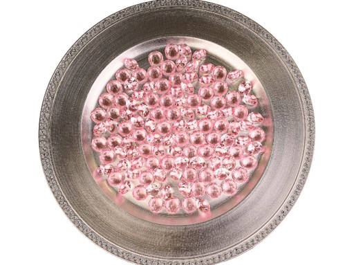 KAMIENIE AKRYLOWE 1,85 cm KRYSZTAŁY RÓŻOWE DIAMENTY OZODBY DECOUPAGE 200g