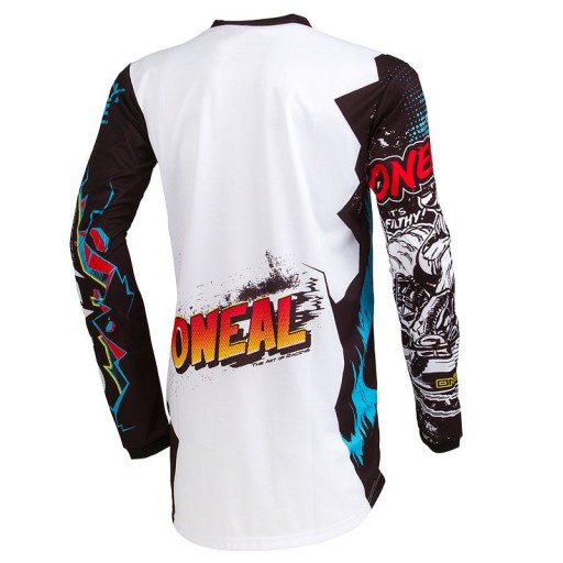 Biała bluza rowerowa dla dziecka rowerowa ENDURO MTB DH O'neal Villain L