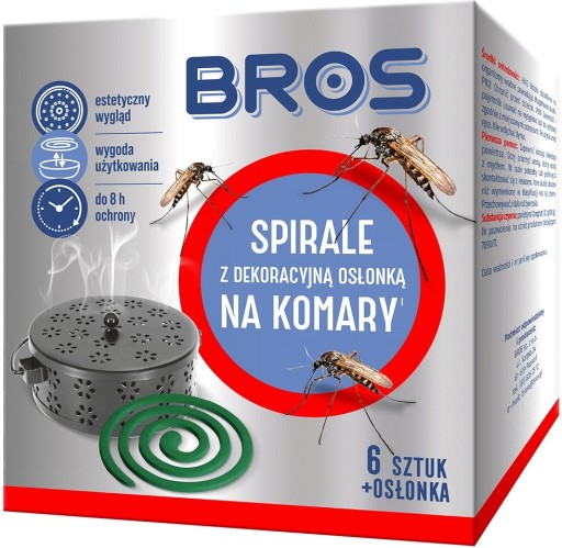 Спирали от комаров Bros., 6 шт., со стальной крышкой