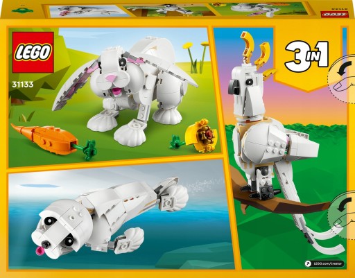 LEGO CREATOR 3IN1 ГРУЗОВИК 31146 + КРОЛИК LEGO 31133 + БЕСПЛАТНАЯ СУМКА LEGO