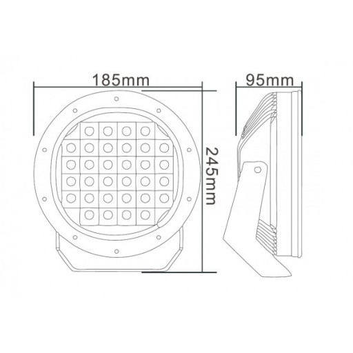 ДОРОЖНЫЕ ГАЛОГЕННЫЕ СВЕТОДИОДЫ CREE RING 12V 24V