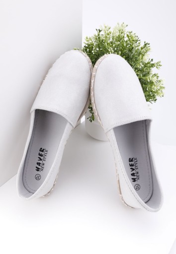 Espadryle damskie srebrne 2 Efa Srebny 38