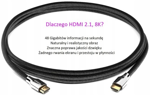 Кабель HDMI 2.1 Ultra High Speed ​​8K PREMIUM 2м