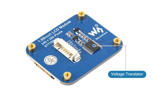 1,69 ЖК-дисплей, 240×280, интерфейс SPI, IPS, 262 тыс. цветов