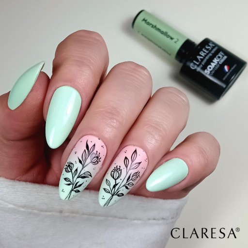 Лак гибридный розовый Claresa MARSHMALLOW 6