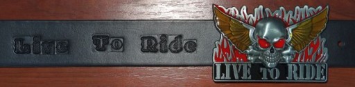 Пряжка мотоциклетного ремня с пряжкой черепа LIVE TO RIDE