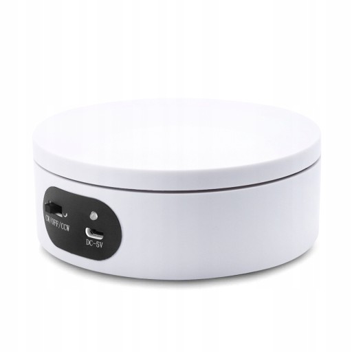 EKSPOZYTOR STOJAK OBROTOWY PANELE BIAŁY 360°-12cm