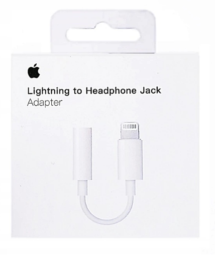 ORYGINALNA PRZEJŚCIÓWKA LIGHTNING NA MINI JACK 3.5MM - MMX62ZM/A