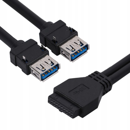 USB3.0 19/20-контактный кабель для монтажа на передней панели