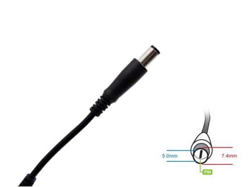 Zasilacz ładowarka 90W do laptopa DELL 19,5V 4,62A 7.4x5.0mm Pin