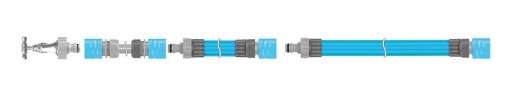 CELLFAST Wąż zraszający SPRING 7,5 m