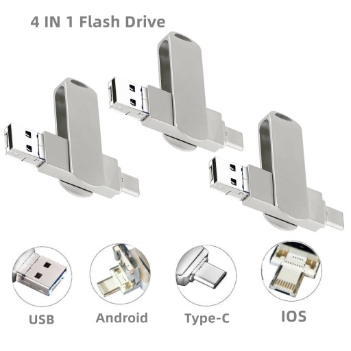 USB-флеш-накопитель емкостью 1 ТБ, карта памяти типа C OTG для большого пальца для iPhone iPad Android