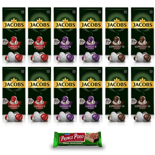 Капсулы Jacobs для Nespresso(r)* Lungo 6.8, Espresso 10 + чашка БЕСПЛАТНО!