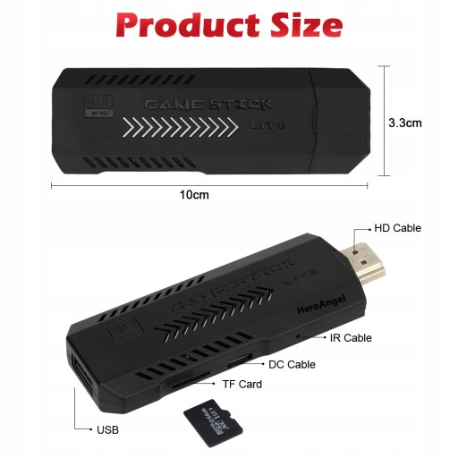 Игровая консоль X2 Plus Gamestick 3D в стиле ретро 2,4G