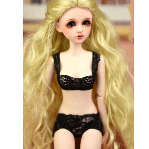 Цельный кудрявый парик для куклы BJD
