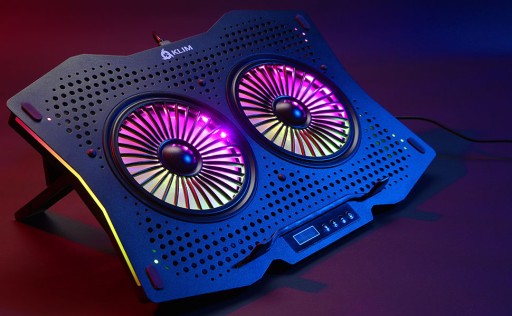 ОХЛАЖДАЮЩАЯ ПОДСТАВКА ДЛЯ НОУТБУКА 17 ДЮЙМОВ, ТИХАЯ С LED-подсветкой