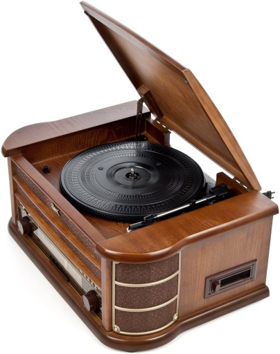 РЕТРО ПРОИГРЫВАТЕЛЬ РЕТРО FM РАДИО USB MP3 CD AUX ВИНИЛОВЫЙ МАГНИТОФОН КАССЕТНЫЙ