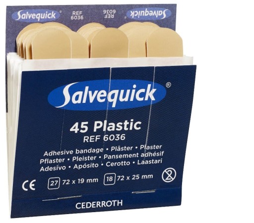 Пластиковые пластыри CEDERROTH Salvequick (REF-6036)