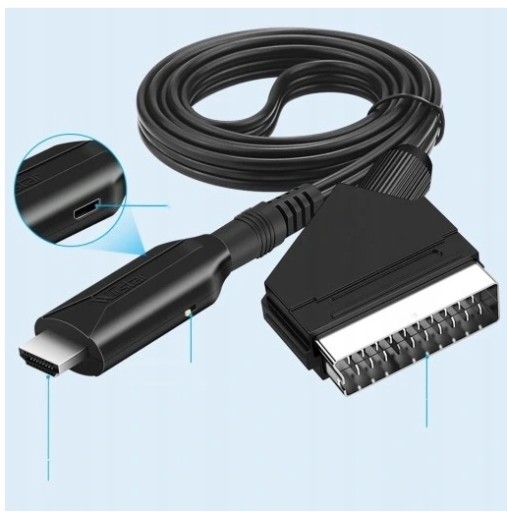 Совместимость с HDMI с силиконовым адаптером Scart