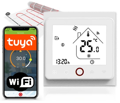 Комнатный термостат, регулятор температуры WIFI 16A
