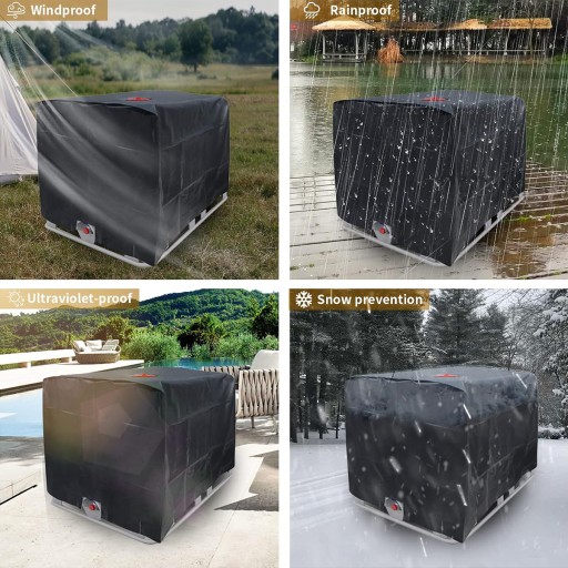 БРЕЗЕНТОВЫЙ КРЫШКА ДЛЯ БАКА ДЛЯ ВОДЫ MAUZER 1000Л КРЫШКА 120x100 IBC