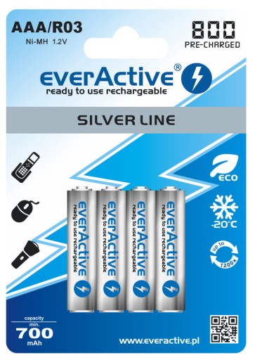Комплект Everactive NC-450 Black Edition + 4 шт. EverActive R03 AAA (R3)