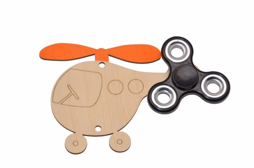 ZIELONY HELIKOPTER + BIAŁY SPINNER NA TABLICĘ MANIPULACYJNĄ
