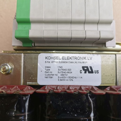 Дроссель KOHSEL 3UI75/40-320 3х400В