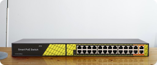 Коммутатор Vidiline 24x PoE 100 Мбит/с 2xRJ45 Uplink 1000 Мбит/с 300 Вт VIDI-F2420GB_V2