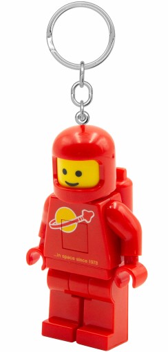 LEGO BRELOK LATARKA LED SPACE CLASSIC ASTRONAUTA SPACEMAN CZERWONY RED