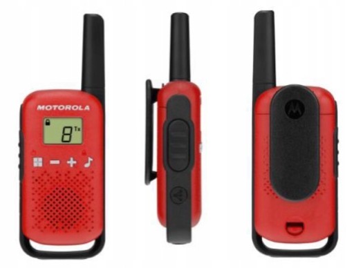 MOTOROLA Krótkofalówki czerwone T42 radia PMR 4szt