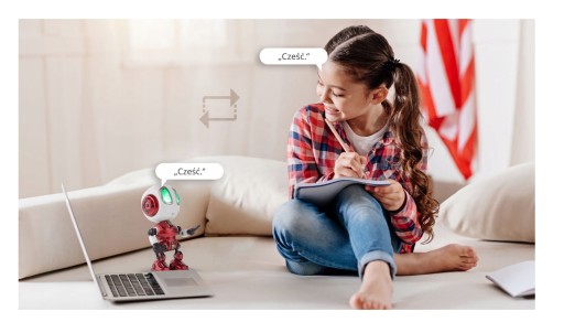 ROBOT GADAJĄCY ZABAWKA INTERAKTYWNA POWTARZA MÓWI