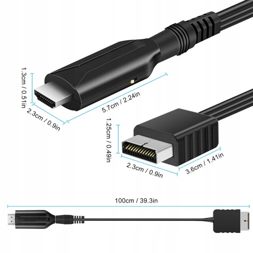 АДАПТЕР-ПРЕОБРАЗОВАТЕЛЬ PS1\PS2 К КАБЕЛЮ МОНИТОРА HDMI