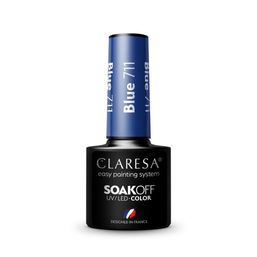CLARESA ГИБРИДНЫЙ ЛАК СИНИЙ BLUE 711 5 мл