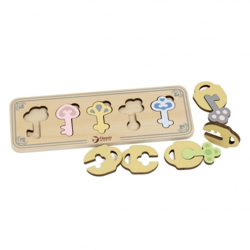 Montessori Puzzle Game Education Classic World Keys Classic World