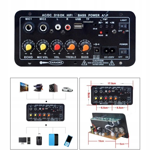 Плата Bluetooth 220 В/12 В/24 В для домашнего автомобиля моно