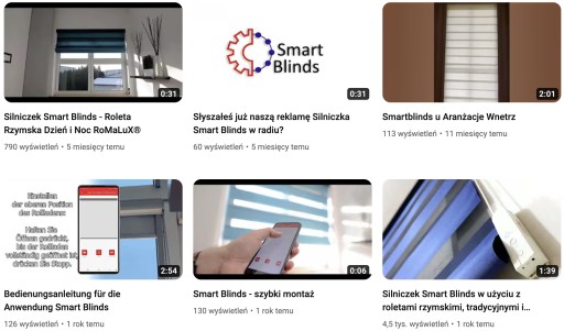 SILNIK DO ROLET WEWNĘTRZNYCH SMART BLINDS BEZPRZEWODOWY BRĄZOWY
