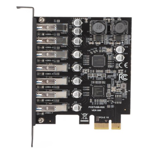 АДАПТЕР КОНТРОЛЛЕРА PCI-E КАРТА 1X–7X USB 3.2