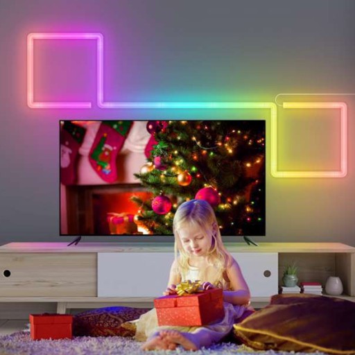 Модульный светодиодный настенный светильник Tuya RGB WIFI 6x 40см