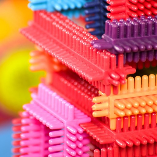 Кубики-ёжики в мешочке B.Toys 68 штук Stackadoos