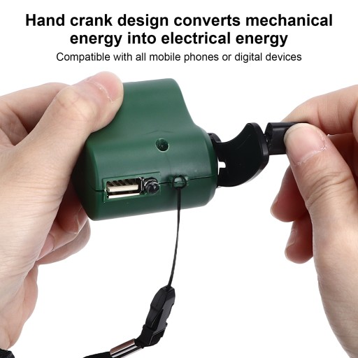 ТЕЛЕФОН АВАРИЙНЫЙ USB-ПИТАНИЕ РУЧНАЯ РУЧКА ЗЕЛЕНЫЙ