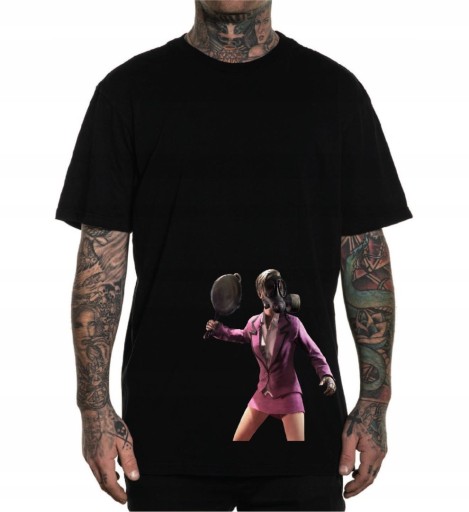 T-SHIRT koszulka CZARNA with Gas Mask r.M