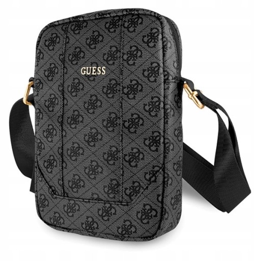 СУМКА GUESS СЕРАЯ ЗОЛОТАЯ С ЛОГОТИПОМ 10 ДЮЙМОВ