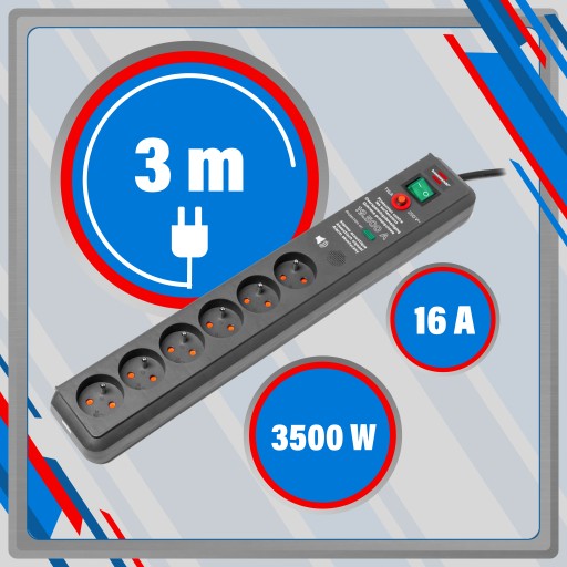 Полоса защиты от перенапряжения 19500A 6g Brennenstuhl