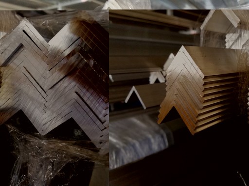 АЛЮМИНИЕВЫЙ ЛЕСТНИЧНЫЙ УГОЛ, РЕБРИСТЫЙ, 40X25X1,5/2