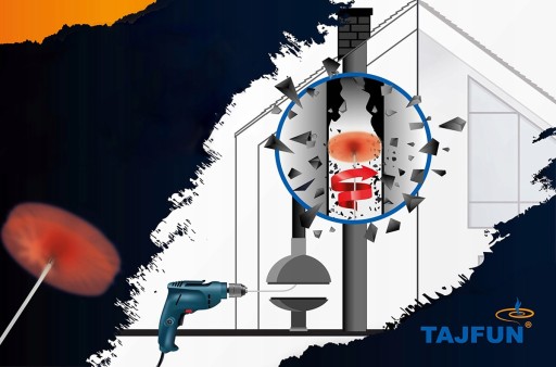 ТАДЖФУН - КОМПЛЕКТ ДЛЯ ЧИСТКИ ДЫМОХОДА С СВЕРЛОМ 6М